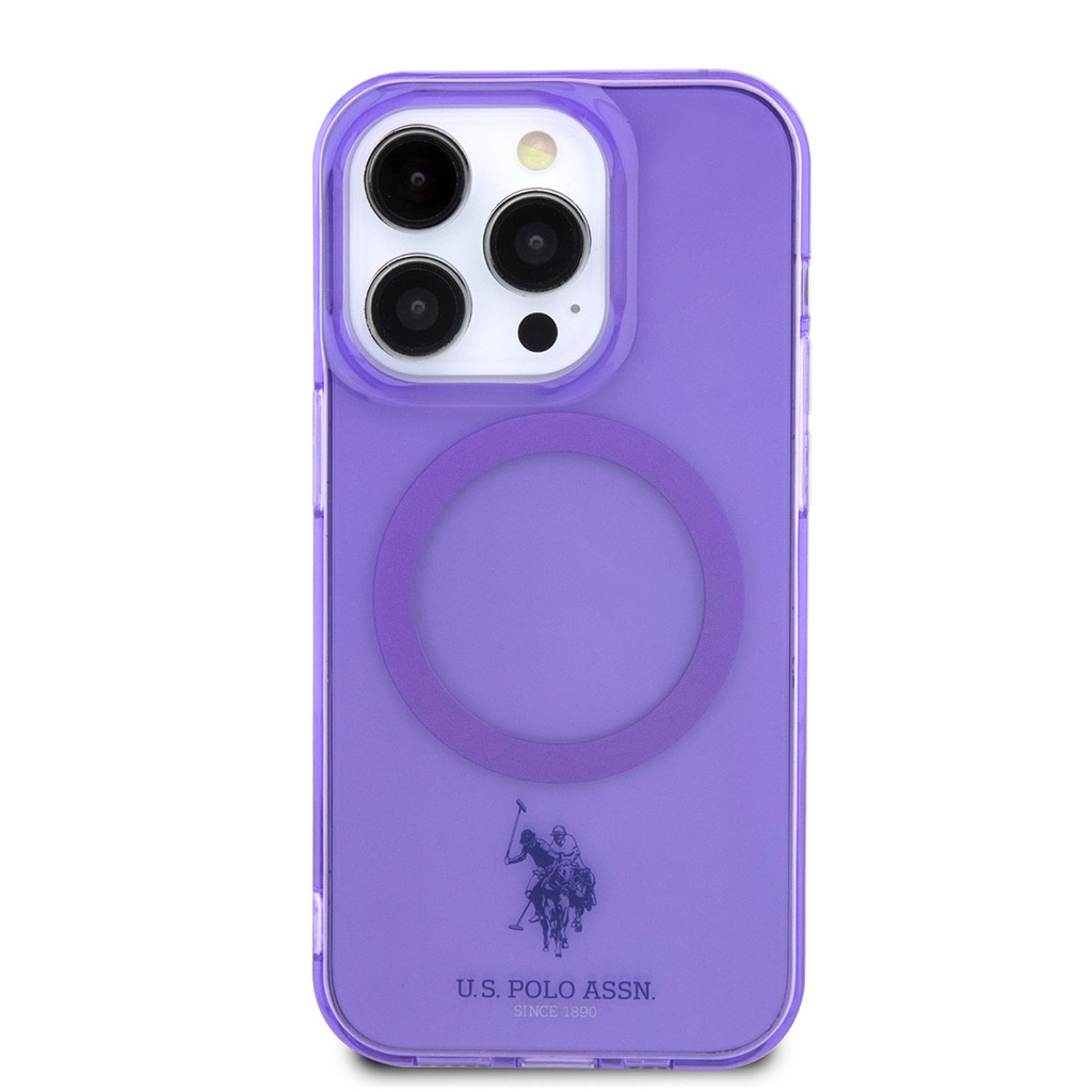 Apple iPhone 14 Uyumlu Pro Uyumlu Max Uyumlu Kılıf U.S. POLO ASSN. M-safe Şarj Özellikli Transparan Tasarım Kapak - 2