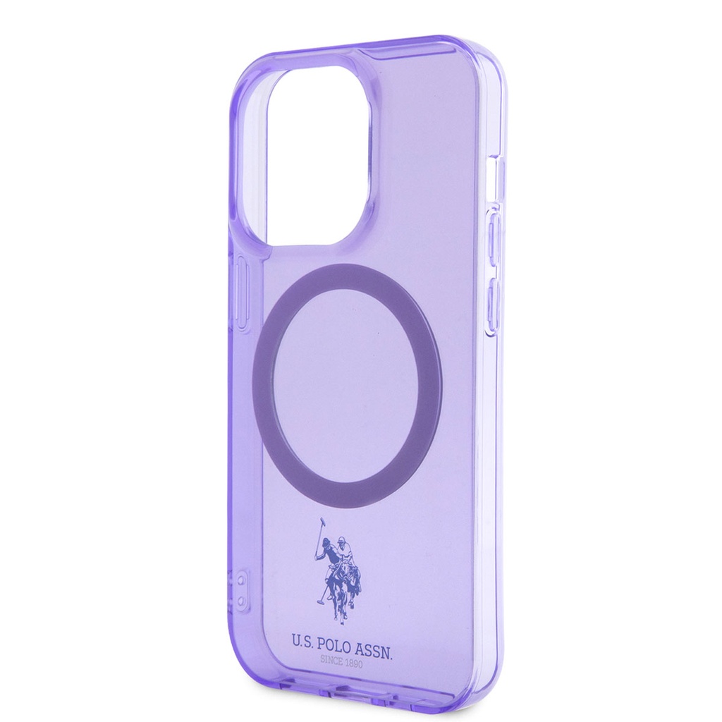 Apple iPhone 14 Uyumlu Pro Uyumlu Max Uyumlu Kılıf U.S. POLO ASSN. M-safe Şarj Özellikli Transparan Tasarım Kapak - 4