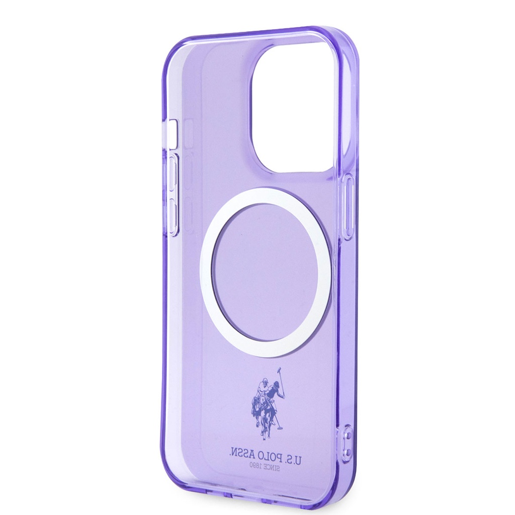 Apple iPhone 14 Uyumlu Pro Uyumlu Max Uyumlu Kılıf U.S. POLO ASSN. M-safe Şarj Özellikli Transparan Tasarım Kapak - 5