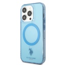 Apple iPhone 14 Uyumlu Pro Uyumlu Kılıf U.S. POLO ASSN. M-safe Şarj Özellikli Transparan Tasarım Kapak - 1