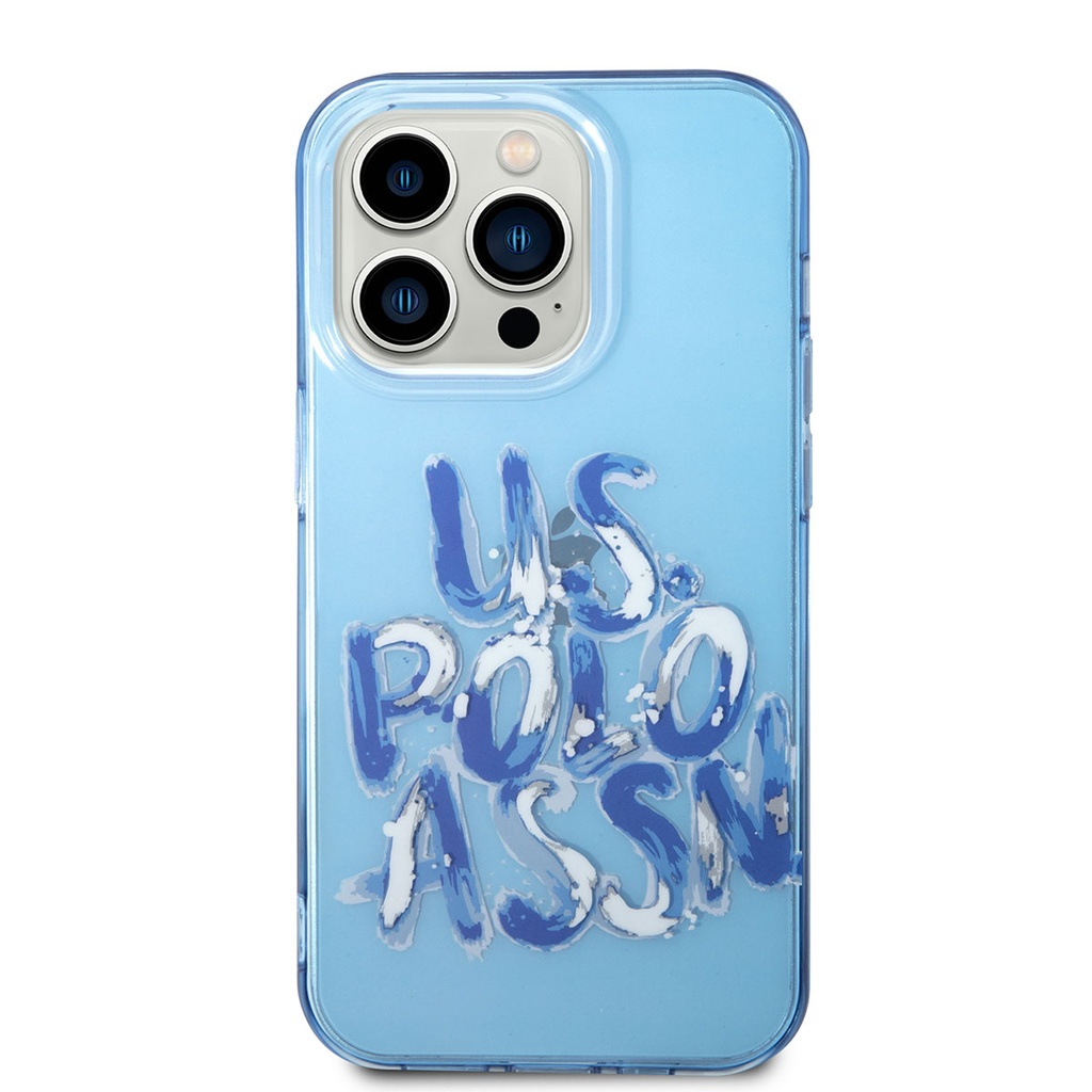 Apple iPhone 14 Uyumlu Pro Uyumlu Kılıf U.S. POLO ASSN. Renkli Grafiti Baskılı Dizayn Kapak - 2