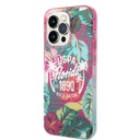 Apple iPhone 14 Uyumlu Pro Uyumlu Kılıf U.S. POLO ASSN. Renkli Yaprak Baskılı Dizayn Kapak - 1