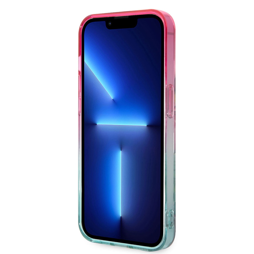 Apple iPhone 14 Uyumlu Pro Uyumlu Kılıf U.S. POLO ASSN. Renkli Yaprak Baskılı Dizayn Kapak - 3