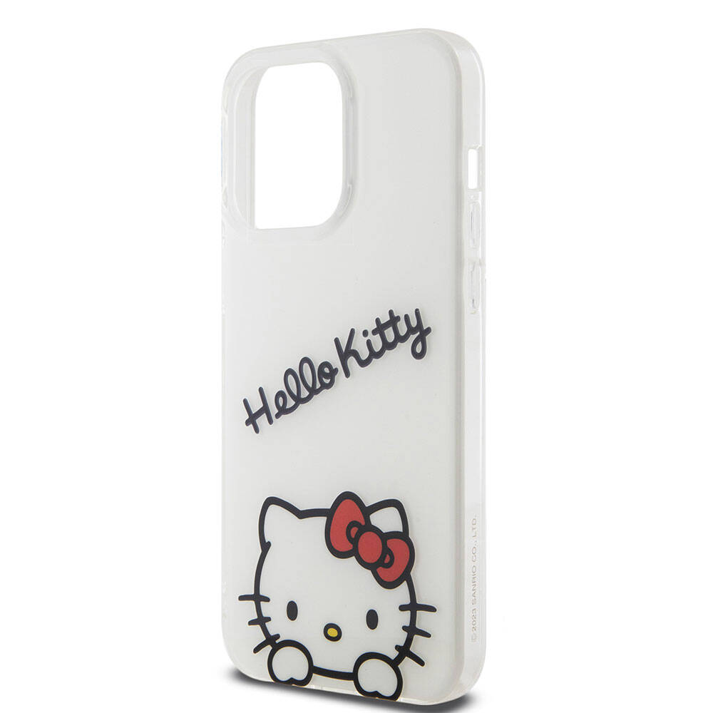 Apple iPhone 15 Uyumlu Pro Uyumlu Max Uyumlu Kılıf Hello Kitty Orjinal Lisanslı Askılı Yazı ve İkonik Logolu Daydreaming Kapak - 13