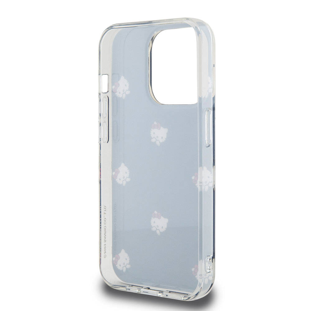 Apple iPhone 15 Uyumlu Pro Uyumlu Kılıf Hello Kitty Orjinal Lisanslı Elektroplating Kaplama Kabarcık Baskılı Kapak - 13