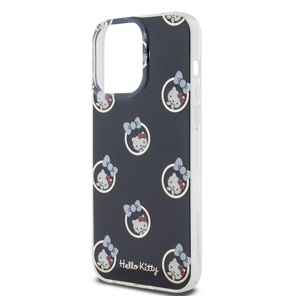 Apple iPhone 15 Uyumlu Pro Uyumlu Max Uyumlu Kılıf Hello Kitty Orjinal Lisanslı Elektroplating Kaplama Kabarcık Baskılı Kapak - 5