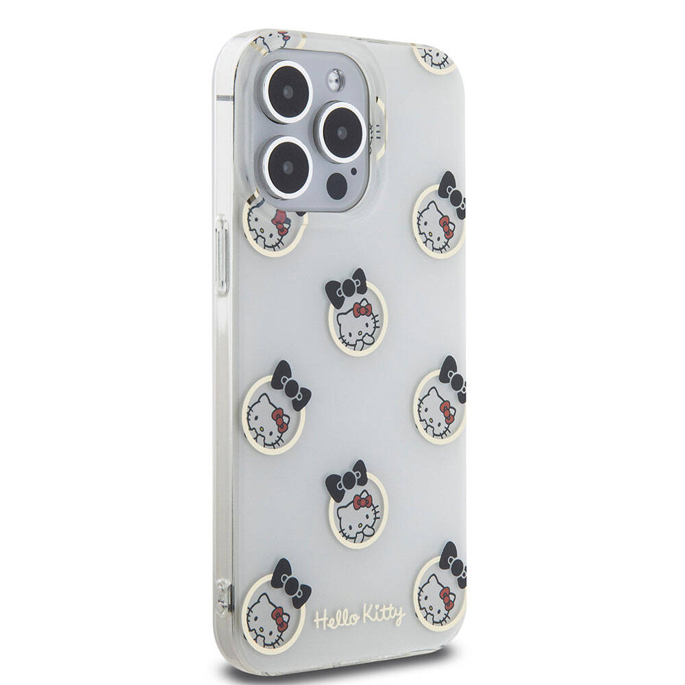 Apple iPhone 15 Uyumlu Pro Uyumlu Max Uyumlu Kılıf Hello Kitty Orjinal Lisanslı Elektroplating Kaplama Kabarcık Baskılı Kapak - 10