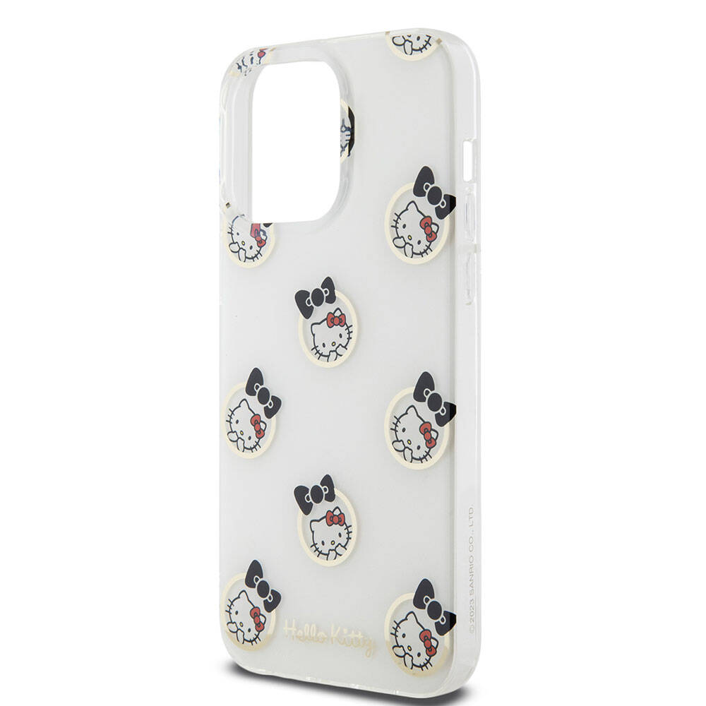 Apple iPhone 15 Uyumlu Pro Uyumlu Max Uyumlu Kılıf Hello Kitty Orjinal Lisanslı Elektroplating Kaplama Kabarcık Baskılı Kapak - 12