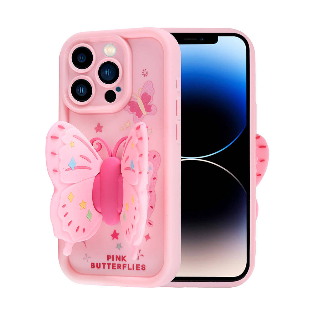 Apple iPhone 14 Pro Uyumlu Kılıf Kamera Korumalı Figür Tasarımlı Zore Kapya Kapak - 3