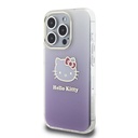 Apple iPhone 15 Uyumlu Pro Uyumlu Kılıf Hello Kitty Orjinal Lisanslı Yazı ve İkonik Logolu Elektroplating Kaplama Gradyan Kapak - 8