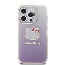 Apple iPhone 15 Uyumlu Pro Uyumlu Kılıf Hello Kitty Orjinal Lisanslı Yazı ve İkonik Logolu Elektroplating Kaplama Gradyan Kapak - 9