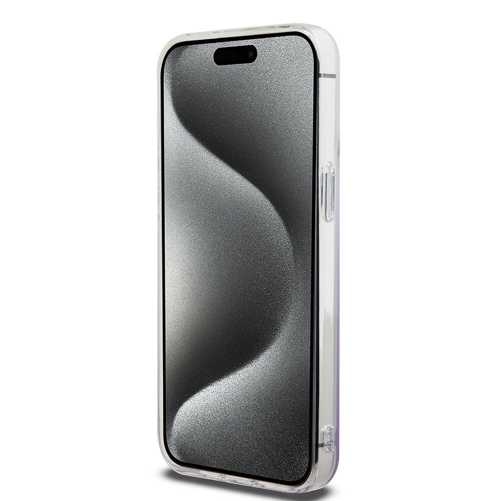 Apple iPhone 15 Uyumlu Pro Uyumlu Max Uyumlu Kılıf Hello Kitty Orjinal Lisanslı Yazı ve İkonik Logolu Elektroplating Kaplama Gradyan Kapak - 4