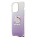 Apple iPhone 15 Uyumlu Pro Uyumlu Max Uyumlu Kılıf Hello Kitty Orjinal Lisanslı Yazı ve İkonik Logolu Elektroplating Kaplama Gradyan Kapak - 5