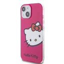 Apple iPhone 15 Uyumlu Kılıf Hello Kitty Orjinal Lisanslı Yazı ve İkonik Logolu Kitty Head Kapak - 8