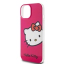 Apple iPhone 15 Uyumlu Kılıf Hello Kitty Orjinal Lisanslı Yazı ve İkonik Logolu Kitty Head Kapak - 12