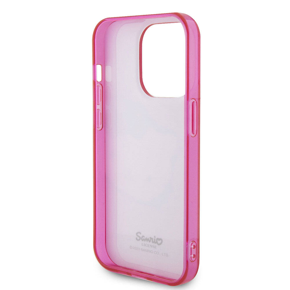Apple iPhone 15 Uyumlu Pro Uyumlu Kılıf Hello Kitty Orjinal Lisanslı Yazı ve İkonik Logolu Kitty Head Kapak - 6