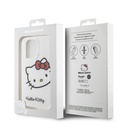 Apple iPhone 15 Uyumlu Pro Uyumlu Kılıf Hello Kitty Orjinal Lisanslı Yazı ve İkonik Logolu Kitty Head Kapak - 14
