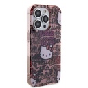 Apple iPhone 15 Uyumlu Pro Uyumlu Max Uyumlu Kılıf Hello Kitty Orjinal Lisanslı İkonik Logolu Etiket Graffiti Kapak - 10