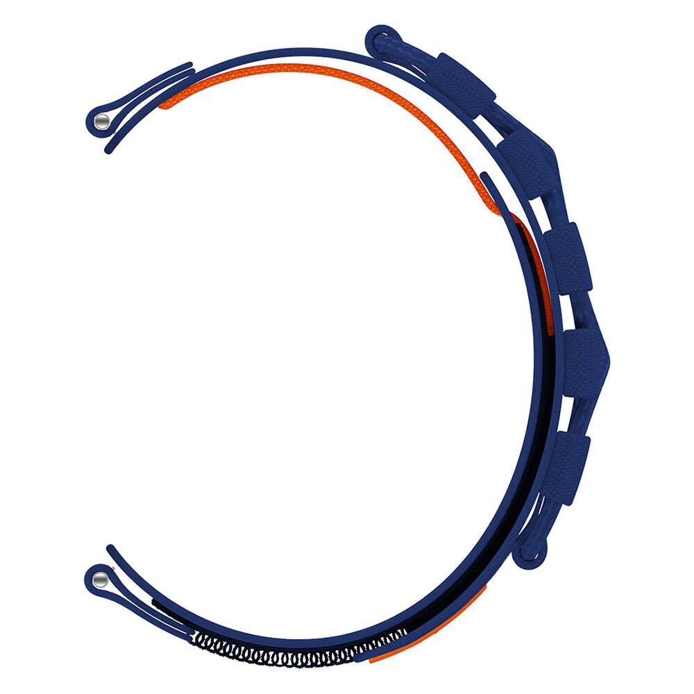 Samsung Galaxy Watch 46mm Uyumlu Zore KRD-112 22mm Orbital Örgülü Halat Tasarımlı Naylon Kumaş Hasır Kordon - 3