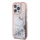 Apple iPhone 15 Uyumlu Pro Uyumlu Kılıf Hello Kitty Orjinal Lisanslı İkonik Sıvılı Glitter Kapak - 1