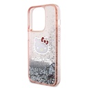 Apple iPhone 15 Uyumlu Pro Uyumlu Kılıf Hello Kitty Orjinal Lisanslı İkonik Sıvılı Glitter Kapak - 5