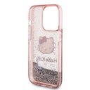 Apple iPhone 15 Uyumlu Pro Uyumlu Kılıf Hello Kitty Orjinal Lisanslı İkonik Sıvılı Glitter Kapak - 6