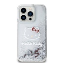 Apple iPhone 15 Uyumlu Pro Uyumlu Kılıf Hello Kitty Orjinal Lisanslı İkonik Sıvılı Glitter Kapak - 9