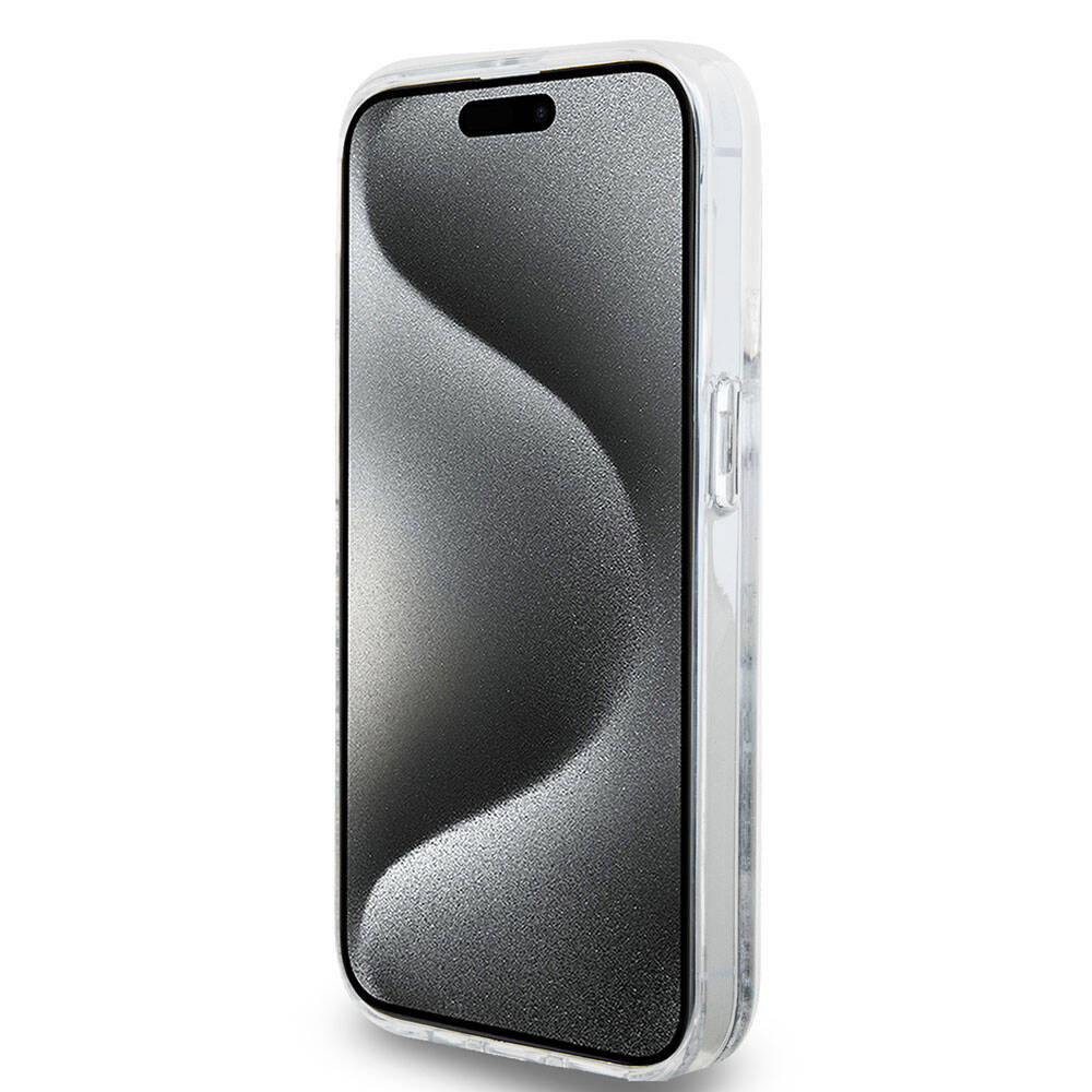 Apple iPhone 15 Uyumlu Pro Uyumlu Kılıf Hello Kitty Orjinal Lisanslı İkonik Sıvılı Glitter Kapak - 11