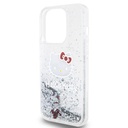 Apple iPhone 15 Uyumlu Pro Uyumlu Kılıf Hello Kitty Orjinal Lisanslı İkonik Sıvılı Glitter Kapak - 12