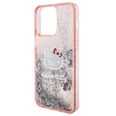 Apple iPhone 15 Uyumlu Pro Uyumlu Max Uyumlu Kılıf Hello Kitty Orjinal Lisanslı İkonik Sıvılı Glitter Kapak - 11