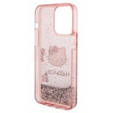 Apple iPhone 15 Uyumlu Pro Uyumlu Max Uyumlu Kılıf Hello Kitty Orjinal Lisanslı İkonik Sıvılı Glitter Kapak - 12