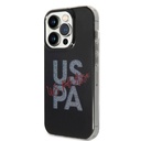 Apple iPhone 15 Uyumlu Pro Uyumlu Kılıf U.S. Polo Assn. Orjinal Lisanslı Simli Parlak Alfabe Tasarım Kapak - 1