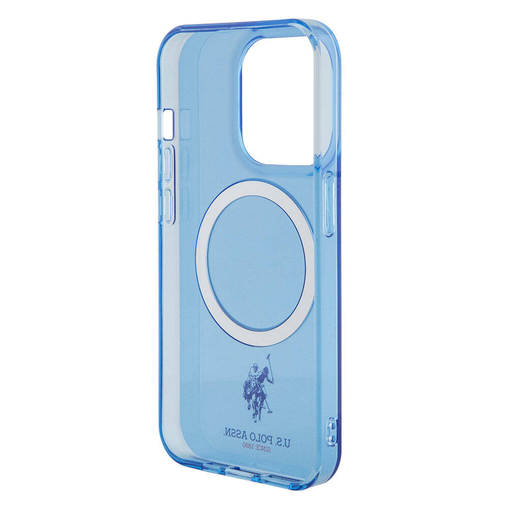 Apple iPhone 15 Uyumlu Pro Uyumlu Kılıf U.S. Polo Assn. Orjinal Lisanslı M-safe Şarj Özellikli Transparan Tasarım Kapak - 5