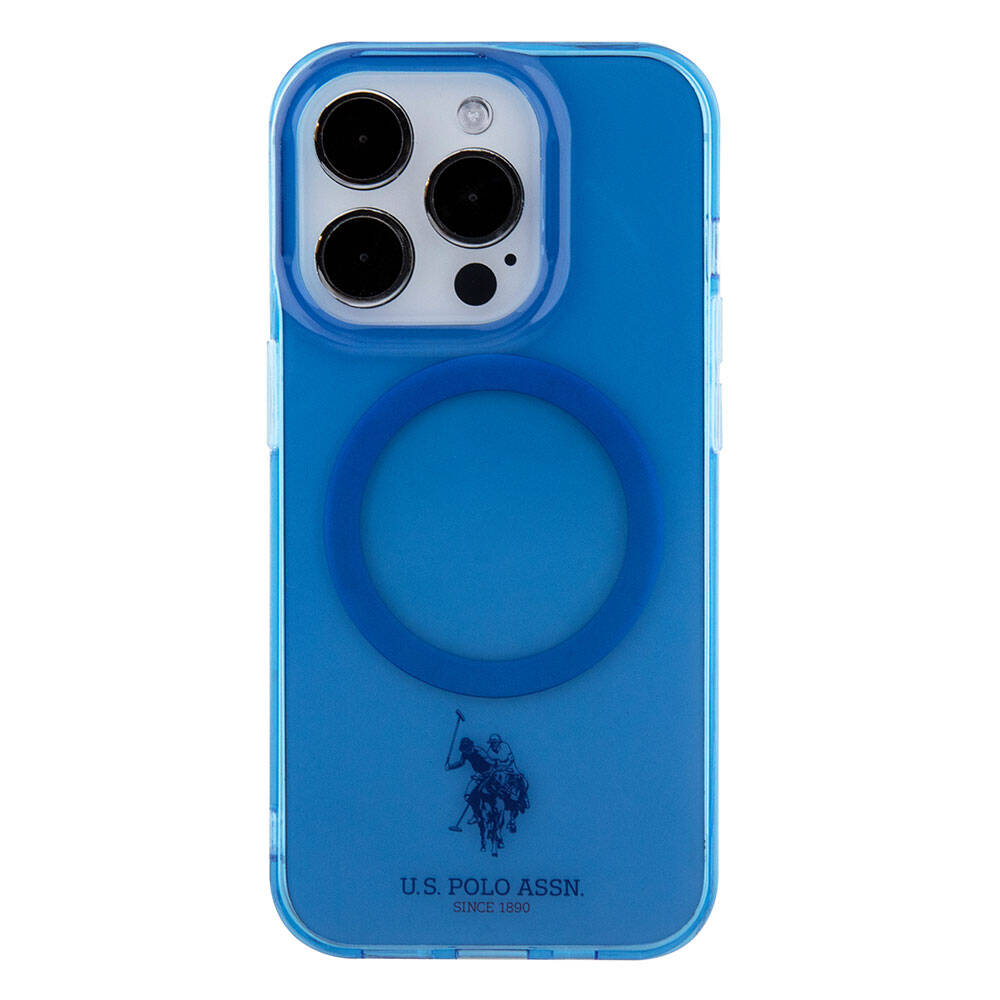 Apple iPhone 15 Uyumlu Pro Uyumlu Max Uyumlu Kılıf U.S. Polo Assn. Orjinal Lisanslı M-safe Şarj Özellikli Transparan Tasarım Kapak - 9