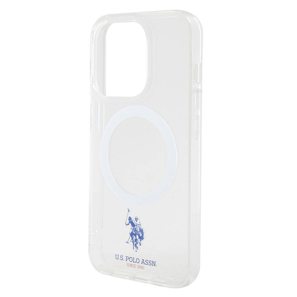 Apple iPhone 15 Uyumlu Pro Uyumlu Max Uyumlu Kılıf U.S. Polo Assn. Orjinal Lisanslı M-safe Şarj Özellikli Transparan Tasarım Kapak - 25