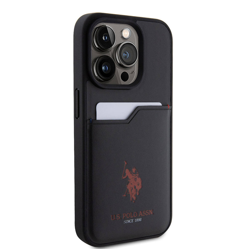 Apple iPhone 15 Uyumlu Pro Uyumlu Kılıf U.S. Polo Assn. Orjinal Lisanslı Baskı Logolu PU Kartlıklı Kapak - 3