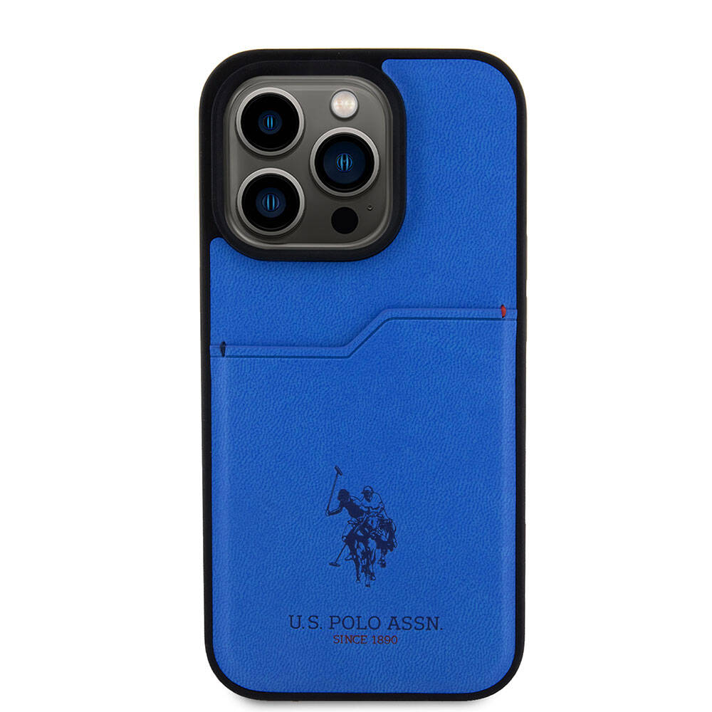 Apple iPhone 15 Uyumlu Pro Uyumlu Kılıf U.S. Polo Assn. Orjinal Lisanslı Baskı Logolu PU Kartlıklı Kapak - 9