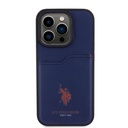 Apple iPhone 15 Uyumlu Pro Uyumlu Kılıf U.S. Polo Assn. Orjinal Lisanslı Baskı Logolu PU Kartlıklı Kapak - 16