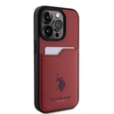 Apple iPhone 15 Uyumlu Pro Uyumlu Kılıf U.S. Polo Assn. Orjinal Lisanslı Baskı Logolu PU Kartlıklı Kapak - 24