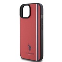 Apple iPhone 15 Uyumlu Kılıf U.S. Polo Assn. Orjinal Lisanslı Üç Renk Şerit Tasarımlı Baskı Logolu Kapak - 19