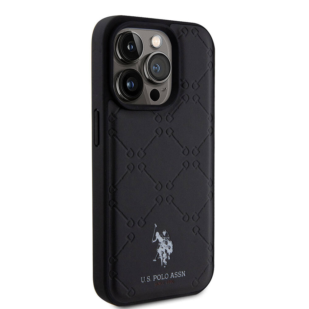 Apple iPhone 15 Uyumlu Pro Uyumlu Kılıf U.S. Polo Assn. Orjinal Lisanslı HS Desenli Baskı Logolu Suni Deri Kapak - 3