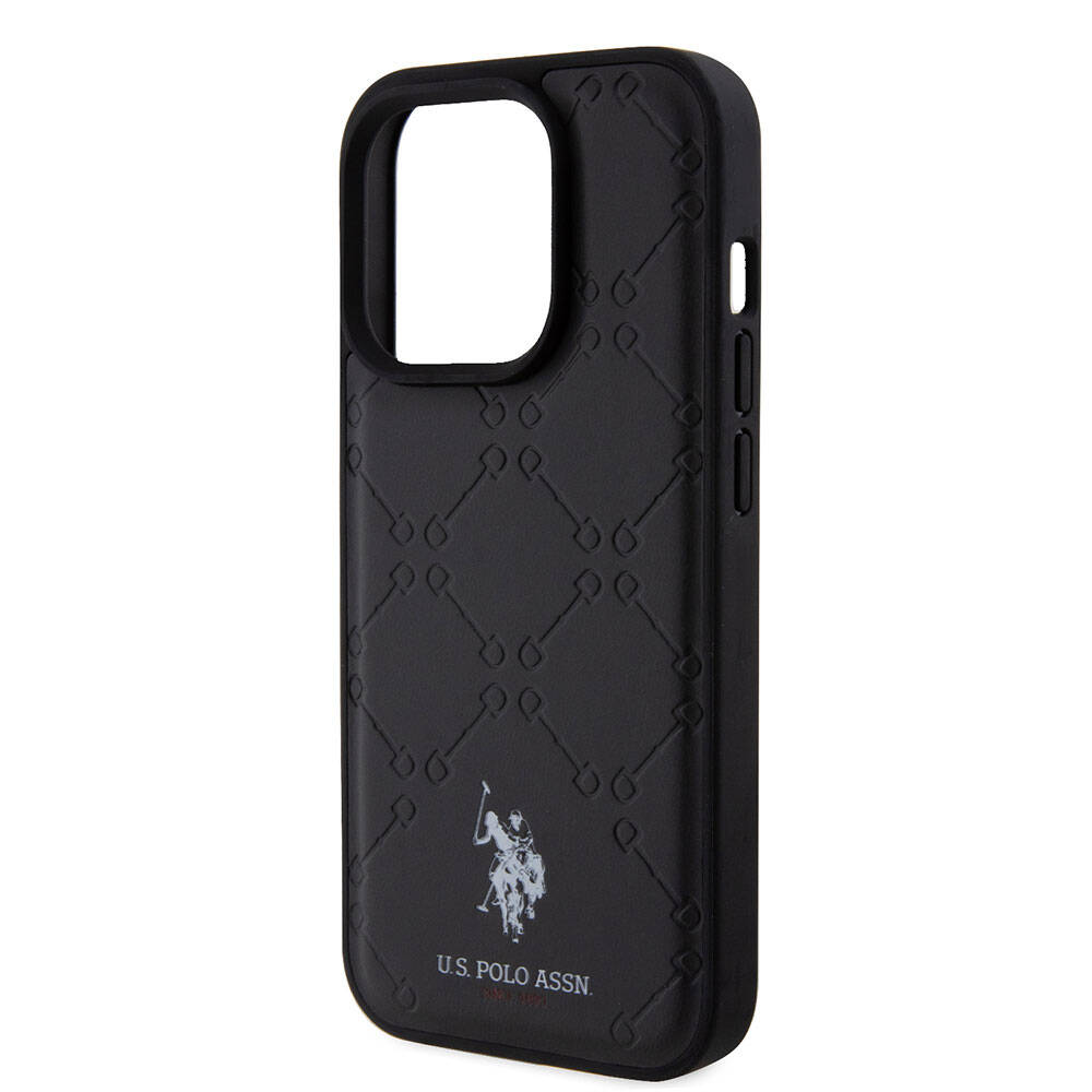 Apple iPhone 15 Uyumlu Pro Uyumlu Kılıf U.S. Polo Assn. Orjinal Lisanslı HS Desenli Baskı Logolu Suni Deri Kapak - 5