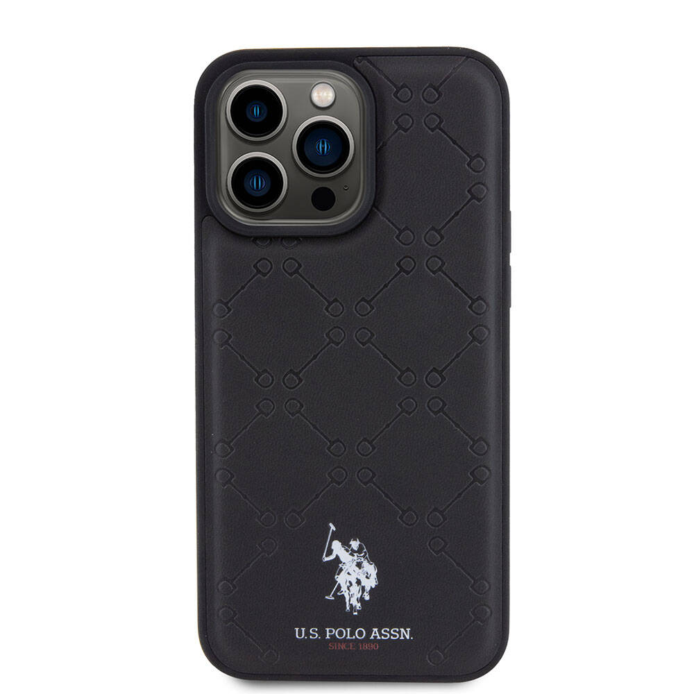 Apple iPhone 15 Uyumlu Pro Uyumlu Max Uyumlu Kılıf U.S. Polo Assn. Orjinal Lisanslı HS Desenli Baskı Logolu Suni Deri Kapak - 2