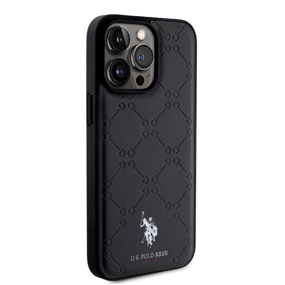 Apple iPhone 15 Uyumlu Pro Uyumlu Max Uyumlu Kılıf U.S. Polo Assn. Orjinal Lisanslı HS Desenli Baskı Logolu Suni Deri Kapak - 3