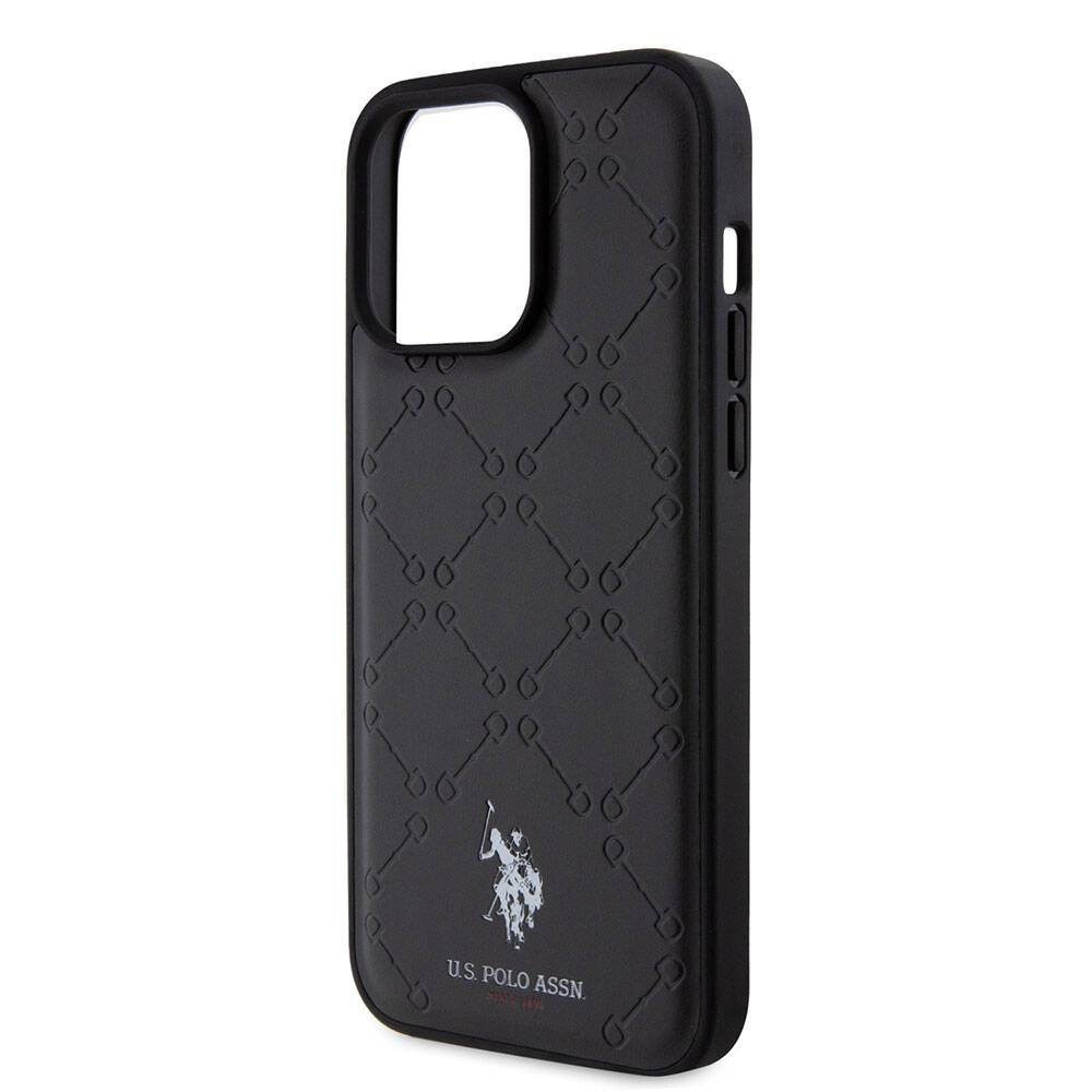 Apple iPhone 15 Uyumlu Pro Uyumlu Max Uyumlu Kılıf U.S. Polo Assn. Orjinal Lisanslı HS Desenli Baskı Logolu Suni Deri Kapak - 5