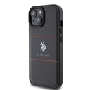Apple iPhone 15 Uyumlu Kılıf U.S. Polo Assn. Orjinal Lisanslı Deri Şeritli Logo Dizayn Kapak - 8