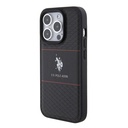 Apple iPhone 15 Uyumlu Pro Uyumlu Kılıf U.S. Polo Assn. Orjinal Lisanslı Deri Şeritli Logo Dizayn Kapak - 8