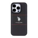 Apple iPhone 15 Uyumlu Pro Uyumlu Kılıf U.S. Polo Assn. Orjinal Lisanslı Deri Şeritli Logo Dizayn Kapak - 9