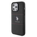 Apple iPhone 15 Uyumlu Pro Uyumlu Max Uyumlu Kılıf U.S. Polo Assn. Orjinal Lisanslı Deri Şeritli Logo Dizayn Kapak - 1