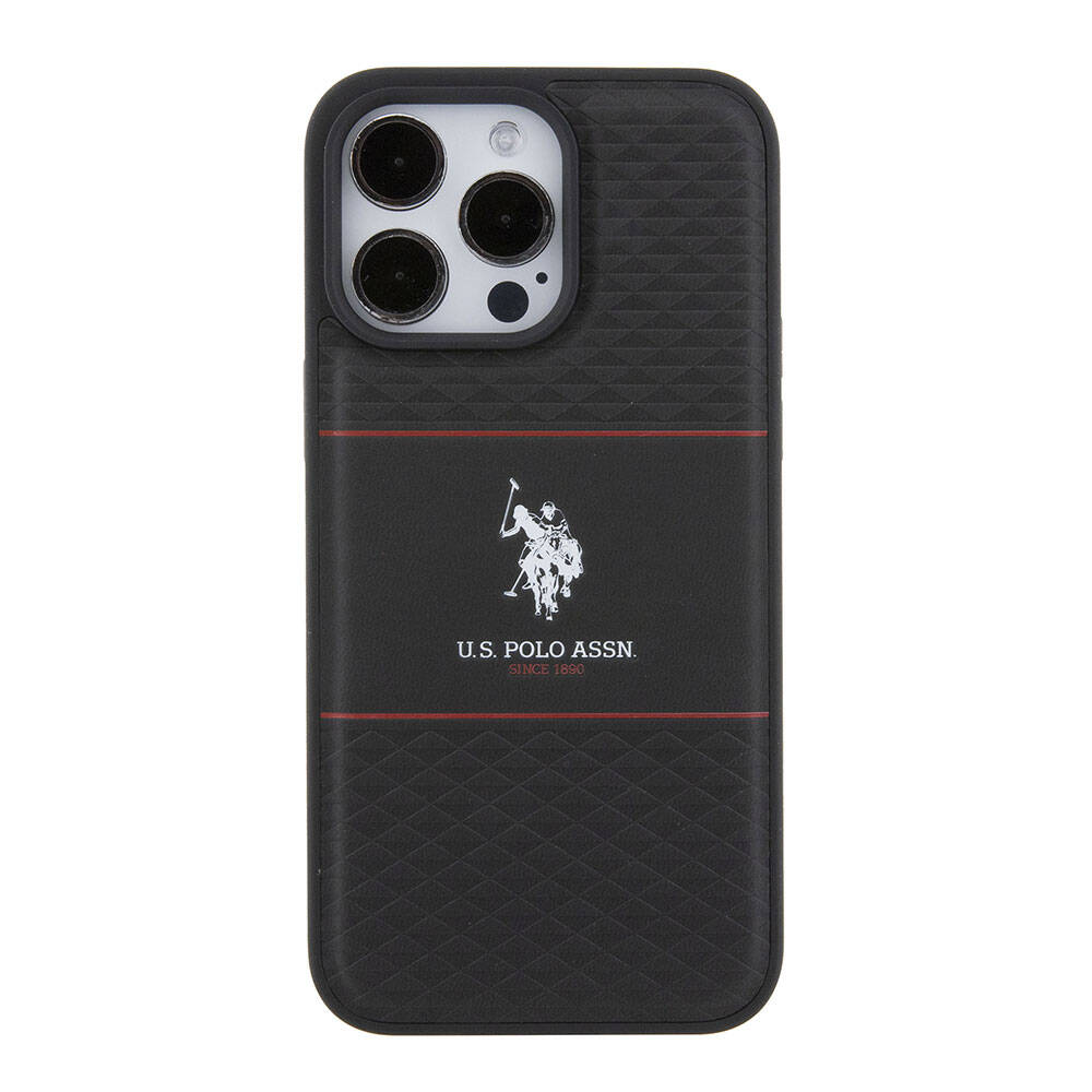 Apple iPhone 15 Uyumlu Pro Uyumlu Max Uyumlu Kılıf U.S. Polo Assn. Orjinal Lisanslı Deri Şeritli Logo Dizayn Kapak - 2